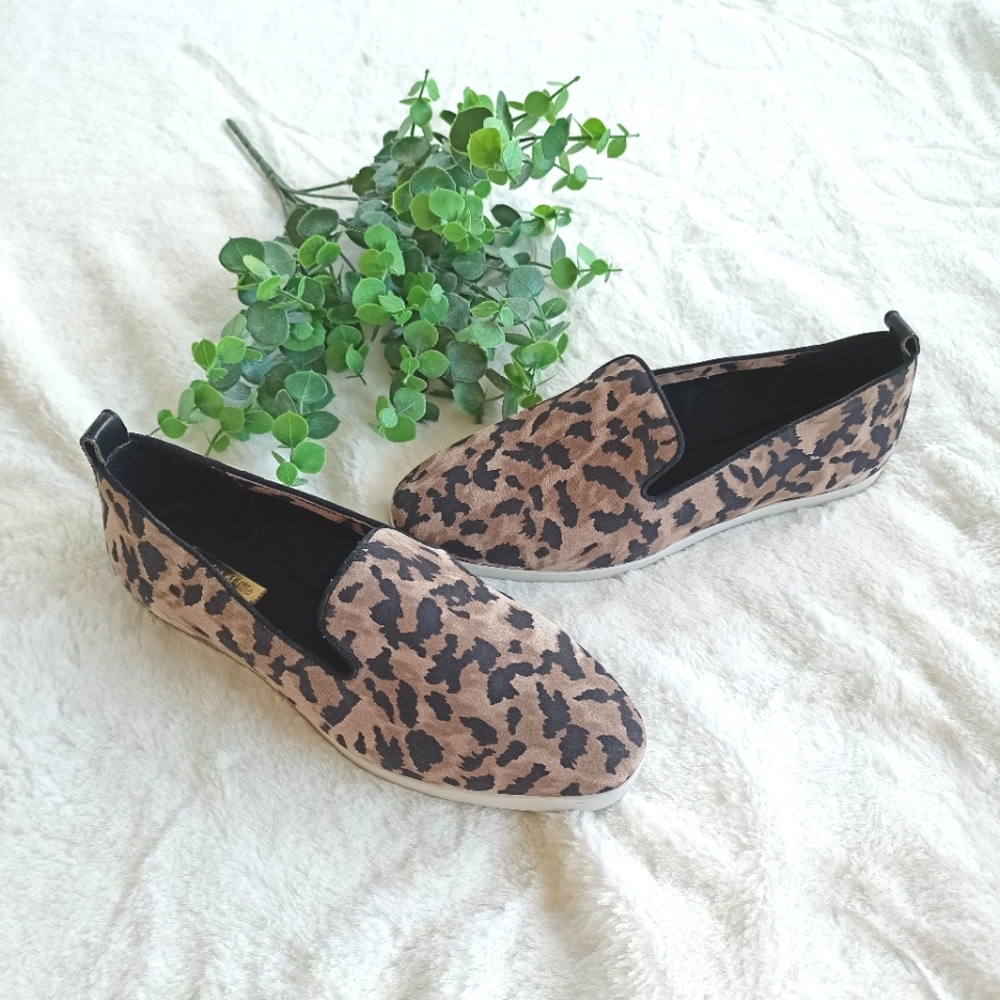 Louise et Cie Leopard print Brenice loafers size 8.5